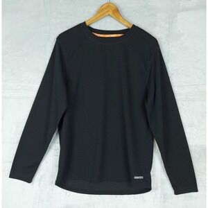 Omni Wool Shirt Men Size XL Black Base Layer‎ Long Sleeve Crew Neck Outdoor